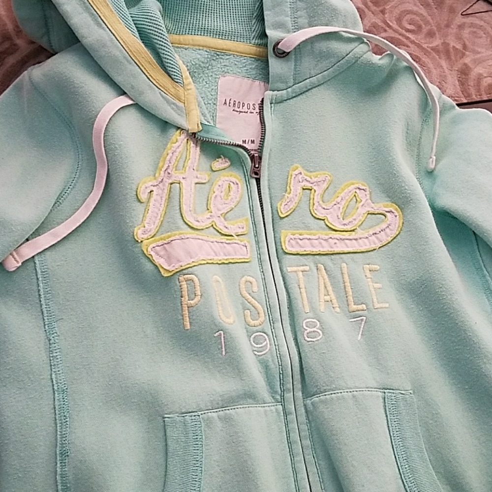 Teal jacket by aeropostle